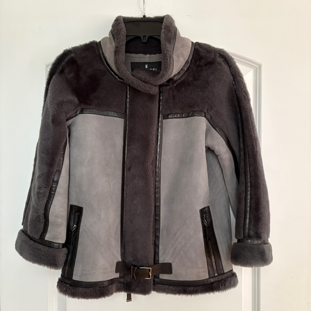 J. Mendel Paris Real Fur Leather Coat 4